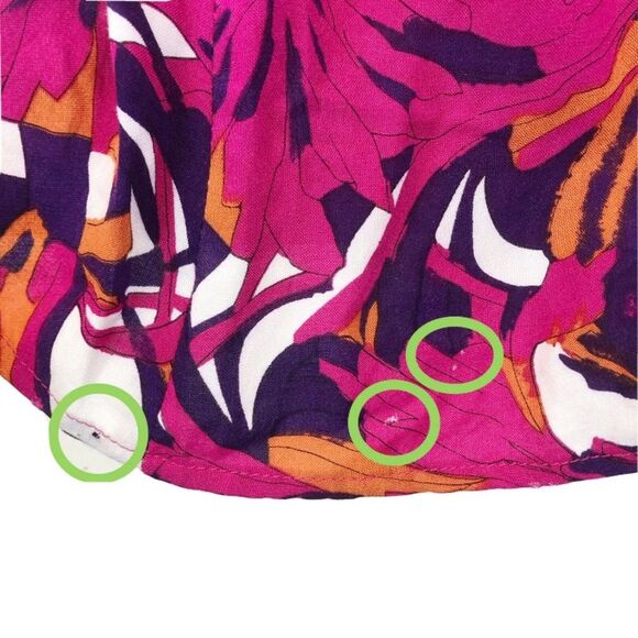 MINKPINK Abstract Print V Neck Tank Top 12 FLAWED - Picture 8 of 8